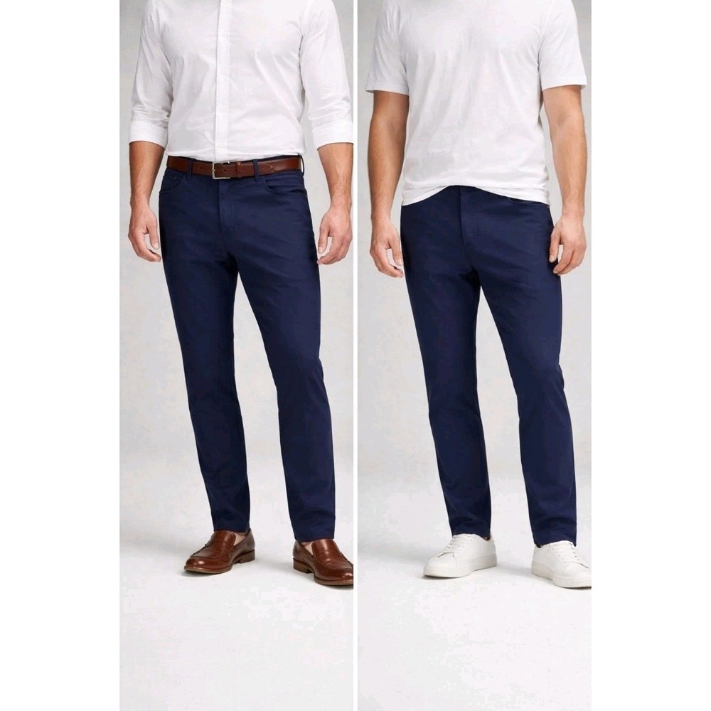Lululemon ABC Commission Pants Mens 36 Navy Warpstreme Stretch Slim Casual Dress